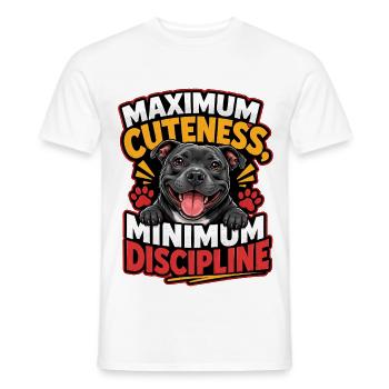 Maximale Süße, minimale Disziplin - Männer T-Shirt - Weiß - Vorne - AI Model Male 178 dark (178cm)
