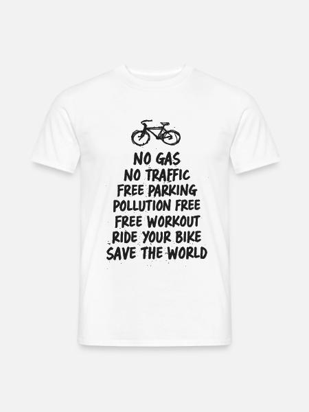 Safe the world - Männer T-Shirt - Weiß