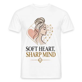 Goldene Herz Silhouette Stil - Männer T-Shirt - Weiß - Vorne - AI Model Male 178 dark (178cm)
