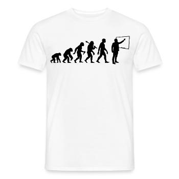 Lehrer Evolution Für Lehrer und Professoren - Männer T-Shirt - Weiß - Vorne - AI Model Male 178 dark (178cm)
