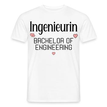 Studium Ingenieurwissenschaften Ingenieurin - Männer T-Shirt - Weiß - Vorne - AI Model Male 178 dark (178cm)