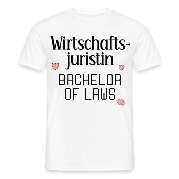Studium Abschluss Wirtschaftsjuristin - Männer T-Shirt - Weiß - Vorne - AI Model Male 178 dark (178cm)