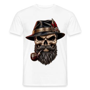 Blackforest - Outlaw - Männer T-Shirt - Weiß - Vorne - AI Model Male 178 dark (178cm)