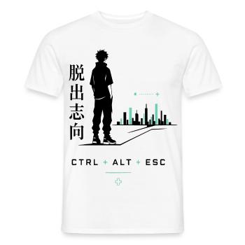 Städtische Fluchtgedanken - Männer T-Shirt - Weiß - Vorne - AI Model Male 178 dark (178cm)