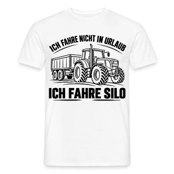 Landwirtschaft Ich fahre Silo Traktor Landleben - Männer T-Shirt - Weiß - Vorne - AI Model Male 178 dark (178cm)