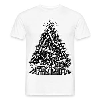 Weihnachtsgeschenk für Heimwerker - Männer T-Shirt - Weiß - Vorne - AI Model Male 178 dark (178cm)