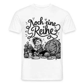 Lustiger Stricken Spruch für Wollfans - Männer T-Shirt - Weiß - Vorne - AI Model Male 178 dark (178cm)