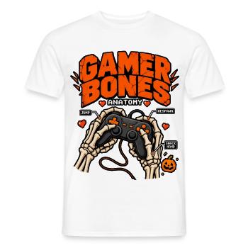 Gamer Knochen Anatomie - Männer T-Shirt - Weiß - Vorne - AI Model Male 178 dark (178cm)