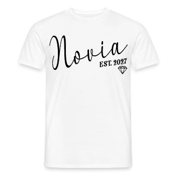 Spanische Braut 2027 - Männer T-Shirt - Weiß - Vorne - AI Model Male 178 dark (178cm)