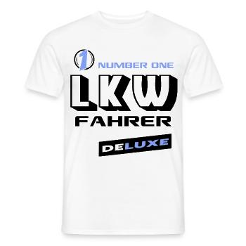 LKW Number One Deluxe Bester Lastwagen - Männer T-Shirt - Weiß - Vorne - AI Model Male 178 dark (178cm)