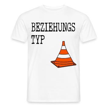 Beziehungstyp Pylone - Männer T-Shirt - Weiß - Vorne - AI Model Male 178 dark (178cm)