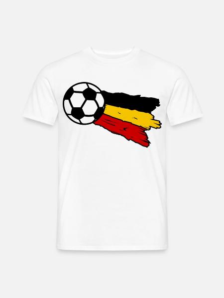 Fußballflagge Belgien - Männer T-Shirt - Weiß