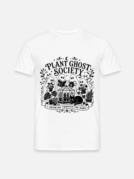 Plant Ghost Society - Männer T-Shirt - Weiß