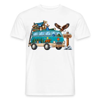 Alaska Camper Wohnmobil - Männer T-Shirt - Weiß - Vorne - AI Model Male 178 dark (178cm)