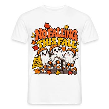 Herbstgeister: Nicht Fallen Motiv - Männer T-Shirt - Weiß - Vorne - AI Model Male 178 dark (178cm)