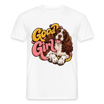 Englischer Springer-Spaniel - Männer T-Shirt - Weiß - Vorne - AI Model Male 178 dark (178cm)