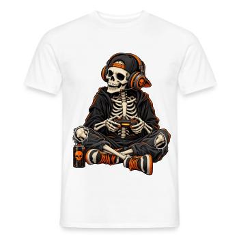Gaming Halloween - Männer T-Shirt - Weiß - Vorne - AI Model Male 178 dark (178cm)