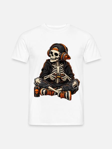 Gaming Halloween - Männer T-Shirt - Weiß