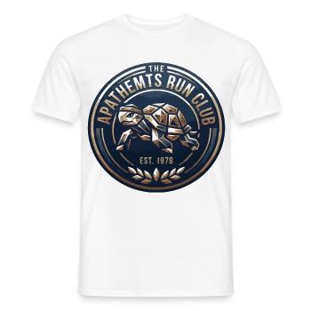 Geometrische Schildkröte Clublogo 1978 - Männer T-Shirt - Weiß - Vorne - AI Model Male 178 dark (178cm)