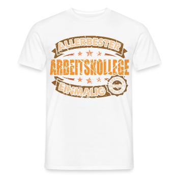 Allerbester Arbeitskollege Einmalig Geschenk - Männer T-Shirt - Weiß - Vorne - AI Model Male 178 dark (178cm)
