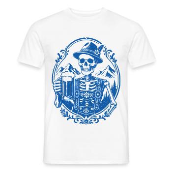 Bayerisches Skelett - Männer T-Shirt - Weiß - Vorne - AI Model Male 178 dark (178cm)