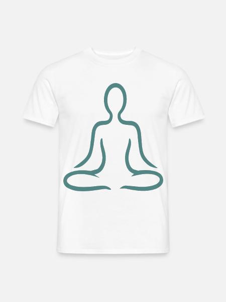 Yoga Und Meditation - Männer T-Shirt - Weiß