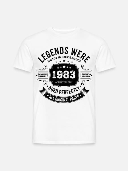 Dezember 1983 - Männer T-Shirt - Weiß