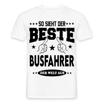 Busfahrer Der Beste der Welt Berufe  Arbeit - Männer T-Shirt - Weiß - Vorne - AI Model Male 178 dark (178cm)