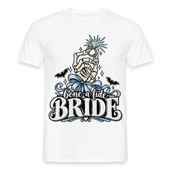 Bone-a-kide Bride Ring Design - Männer T-Shirt - Weiß - Vorne - AI Model Male 178 dark (178cm)