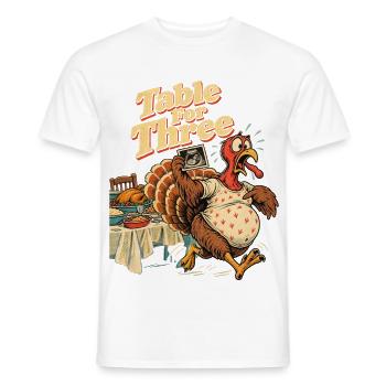 Table For Three lustige - Männer T-Shirt - Weiß - Vorne - AI Model Male 178 dark (178cm)