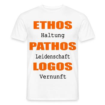 Haltung Leidenschaft Vernunft - Männer T-Shirt - Weiß - Vorne - AI Model Male 178 dark (178cm)