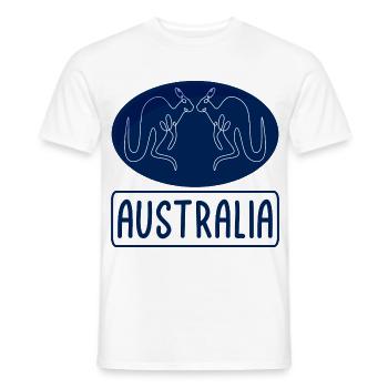 Australia Kangaroo - Männer T-Shirt - Weiß - Vorne - AI Model Male 178 dark (178cm)