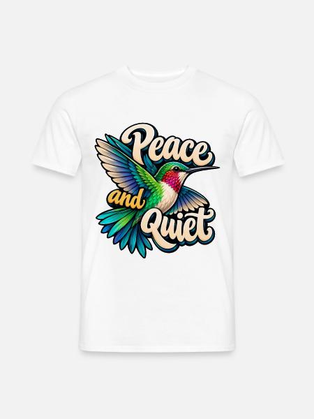 Kolibri - Männer T-Shirt - Weiß