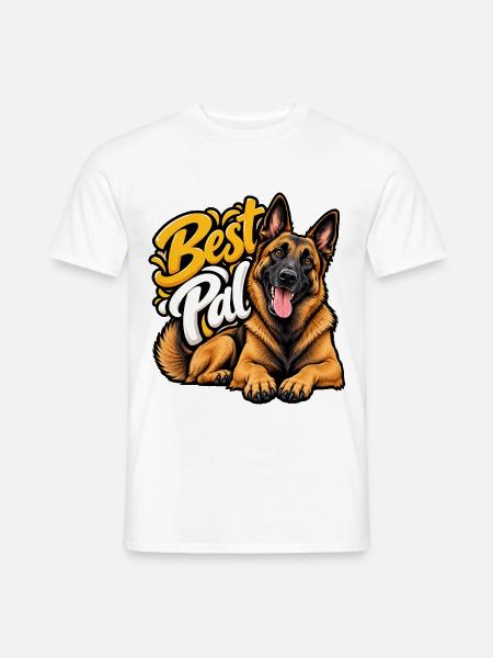 Belgischer Schäferhund - Männer T-Shirt - Weiß