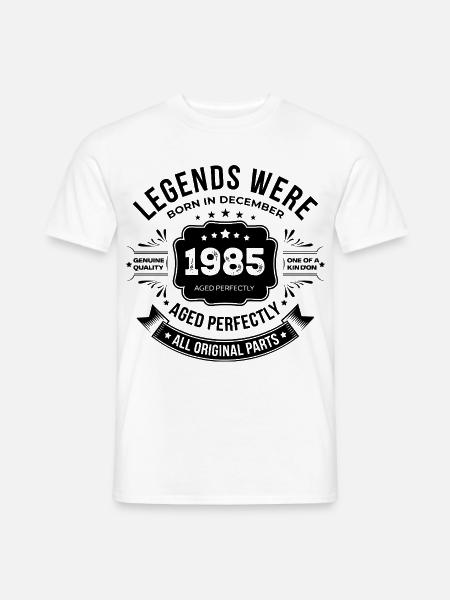 Dezember 1985 - Männer T-Shirt - Weiß