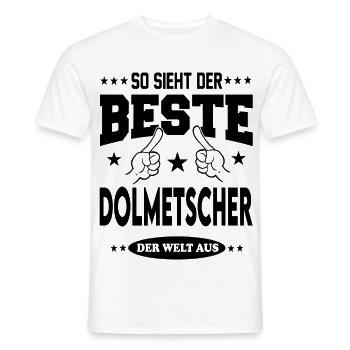 Dolmetscher Der Beste der Welt Berufe  Arbeit - Männer T-Shirt - Weiß - Vorne - AI Model Male 178 dark (178cm)
