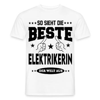 Elektrikerin Die Beste der Welt Berufe  Arbeit - Männer T-Shirt - Weiß - Vorne - AI Model Male 178 dark (178cm)