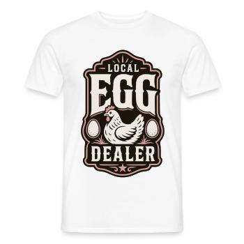 Local Egg Dealer - Männer T-Shirt - Weiß - Vorne - AI Model Male 178 dark (178cm)