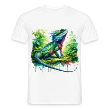 Chinesische Wasseragame Geschenk - Männer T-Shirt - Weiß - Vorne - AI Model Male 178 dark (178cm)
