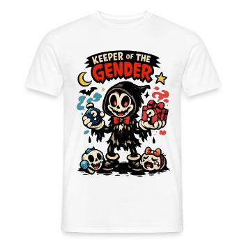 Keeper Of The Gender Halloween Kostüm Babyparty - Männer T-Shirt - Weiß - Vorne - AI Model Male 178 dark (178cm)