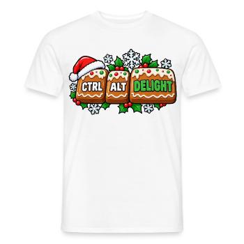 Ctrl Alt Delight Weihnachtsdesign - Männer T-Shirt - Weiß - Vorne - AI Model Male 178 dark (178cm)