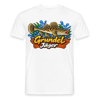 Grundeljäger Goby Hunter - Männer T-Shirt - Weiß - Vorne - AI Model Male 178 dark (178cm)