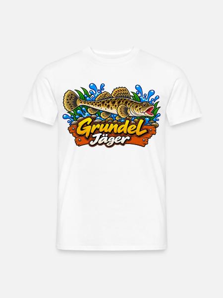 Grundeljäger Goby Hunter - Männer T-Shirt - Weiß