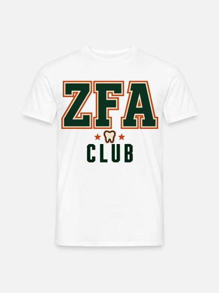 ZFA Club – Zahnmedizinisches Praxisteam - Männer T-Shirt - Weiß