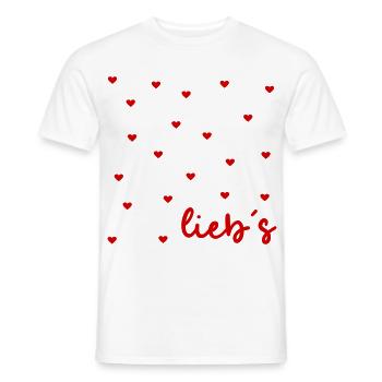 Wertschätzung Herz Liebe - Männer T-Shirt - Weiß - Vorne - AI Model Male 178 dark (178cm)