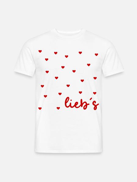 Wertschätzung Herz Liebe - Männer T-Shirt - Weiß