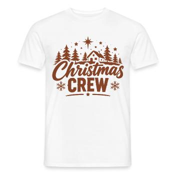 Rustikale Weihnachts Crew - Männer T-Shirt - Weiß - Vorne - AI Model Male 178 dark (178cm)
