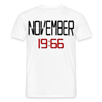 60. Geburtstag November 1966 - Männer T-Shirt - Weiß - Vorne - AI Model Male 178 dark (178cm)