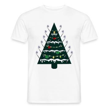 Weihnachtsbaum, Golfen Golfschläger - Männer T-Shirt - Weiß - Vorne - AI Model Male 178 dark (178cm)