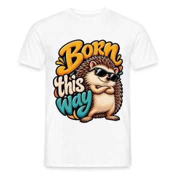 Igel - Männer T-Shirt - Weiß - Vorne - AI Model Male 178 dark (178cm)